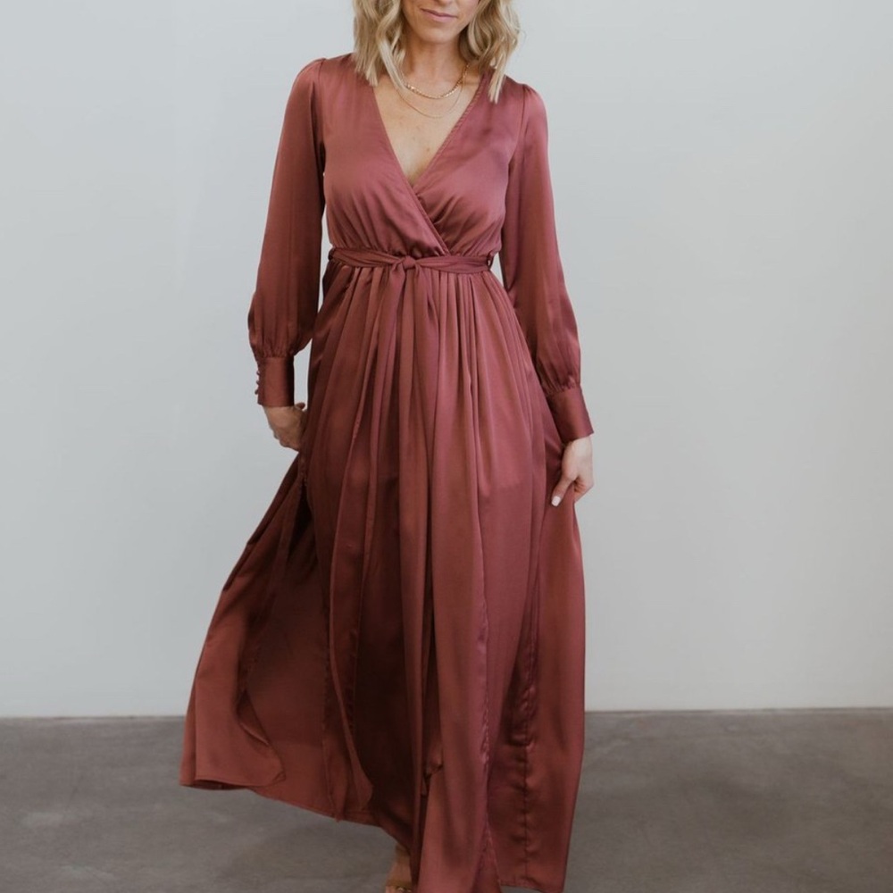Baltic Born Long Sleeve Dress in Mauve